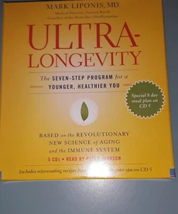 Ultra-Longevity by Mark Liponis M.D. (Abridged Audio CD Like New) Bx 14 - Picture 1 of 1