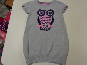 GYMBOREE FAIRYTALE FAIRY TALE FOREST GRAY OWL EMBROID SWEATER DRESS  GIRLS   4   - Picture 1 of 2