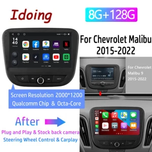 For Chevrolet Malibu 2015-2022 Android Car Radio Stereo Carplay GPS Navi DSP - Picture 1 of 20