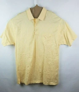 Camisa polo Pendelton para hombre XL espina de arenque amarillo algodón manga corta - Imagen 1 de 6
