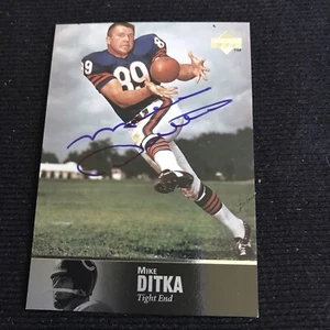 MIKE DITKA 1997 UPPER DECK NFL LEGENDS AUTOGRAPH AUTO - Picture 1 of 2