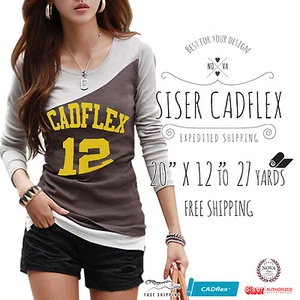 Siser CADflex IRON-ON Heat Transfer Vinyl 20" x12", 1,3,5,10, & 27 YD - Picture 1 of 4