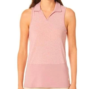 Nuevo con etiquetas Camiseta sin mangas Puma Golf Rosa Melocotón UPF 50+ Polo Atlético Para mujer Pequeña - Imagen 1 de 9