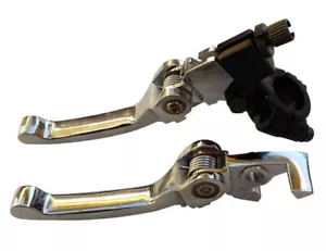 Foldable Clutch + Brake Lever Thumpstar 50/70/110cc 125cc 140cc Atomik DIRT BIKE - Picture 1 of 4