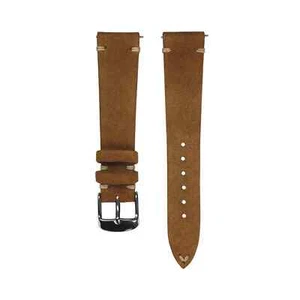 Correa Reloj Cuero En Marrón Dorado De Jelsdal - 20MM - Ersatz-Armband - Picture 1 of 3