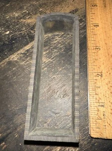 Printing Block “ Border Frame, Coffin Shape” Nice Details!! Brass - Picture 1 of 10