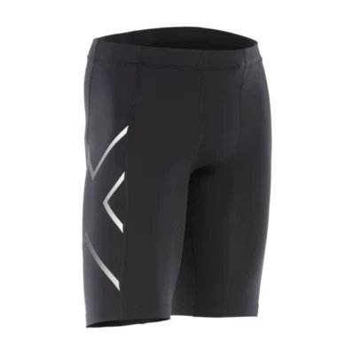 SALE | 2XU Mens Compression Shorts - Black/Silver (MA3851) - Image 1 of 3