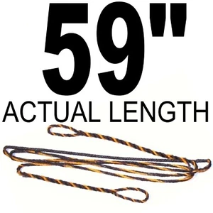 59" ACTUAL INCH LENGTH FLEMISH Recurve Bow String BOWSTRING B-50 DACRON ARCHERY - Picture 1 of 4