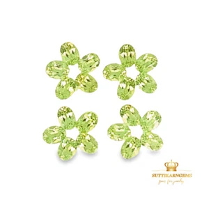Lote de piedras preciosas sueltas corte ovalado peridoto verde natural 4x3 mm, calidad AAA+ - Imagen 1 de 4