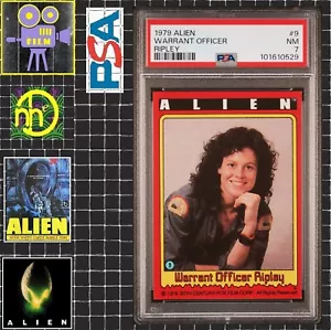 1979 Topps Alien - 9 Officer Ripley / Sigourney Weaver - PSA 7 NM - Rookie RC! - Picture 1 of 4