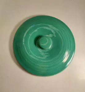 Vintage Bauer Ringware Jade Turquoise Green 8.5" Lid ONLY California Pottery - Picture 1 of 11