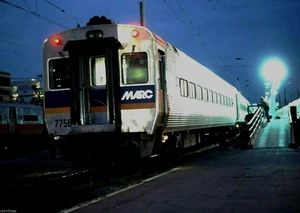 FOTO A COLORI 5x7 MARC CAB CAR #7758 IN SERVIZIO AMTRAK, NEW HAVEN, CT 29 NOVEMBRE 1992 - Foto 1 di 1