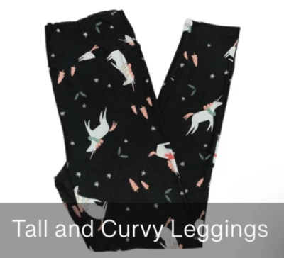 LuLaRoe Mujer Leggings Talla TC Sueño Vacaciones Unicornios Copos de Nieve Navidad Nuevo con Etiquetas Foto 1 de 3