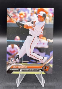 2023 Topps NOW MLB Baltimore's Adley Rutschman 1st Career Walk Off HR Rookie 114 - Picture 1 of 2