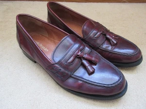 Mocassini Russell & Bromley taglia 42,5 rosso-marrone nappa scarpe eleganti eleganti (UK 8,5) - Foto 1 di 17