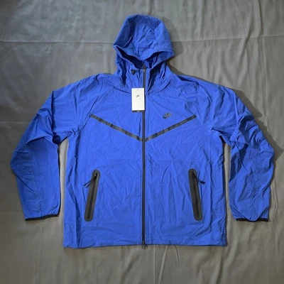 Chaqueta deportiva tejida polar Nike Tech azul real calce suelto HM7151-480 para hombre talla L Foto 1 de 4