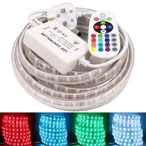 LED Lights Strip RGB 5050 Waterproof Flexible Tape Outdoor Garden Decor Lamp UK - Picture 1 of 14