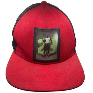 Nike Air Jordan 23 Poster Jumpman Mesh Snapback Hat Red 658381 - Picture 1 of 14