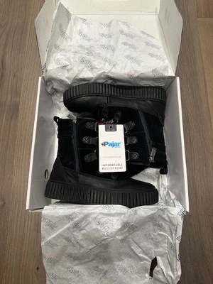 NIB PAJAR KARD Womens Waterproof  Boots - 40 - 9 - Black - Fur Lined *BRAND NEW* - Image 1 of 4