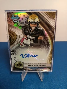 REFRACTEUR RC Bowmans Best Football Best Of Auto Will Sheppard 2024 - Photo 1/2
