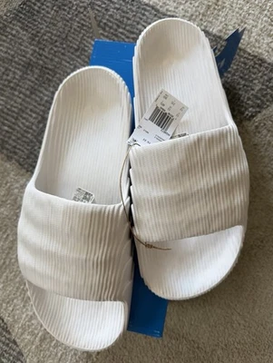 Adidas Adilette 22 Slides para hombre blanco cristal HQ4672 talla 13 nuevo en caja Foto 1 de 4