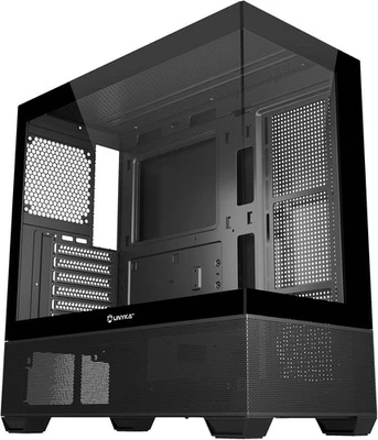 Unykach Revelat Black – Case PC ATX / Micro ATX / Mini ITX – USB 3.0, USB-C – - Immagine 1 di 4