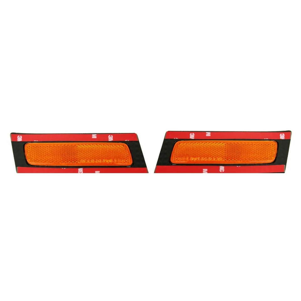 For Audi A4/A4 Quattro Bumper Reflector 2005-2008 Driver & Passenger Pair Front Foto 1 de 4