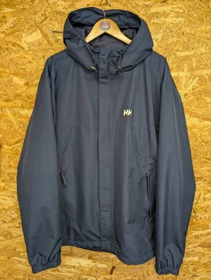 Helly Hansen Tech Jacket 2XL Men Waterproof Outdoor Coat Navy Blue Windbreaker — 第 1/4 张图片