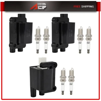 For Mitsubishi Montero Sport 3.5L 1999-2004 LH RH 3 Ignition Coil & Spark Plug - Image 1 of 4