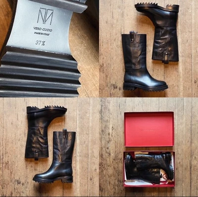 Botas negras Tamara Mellon Easy Rider NUEVAS en caja para mujer 7 Foto 1 de 4