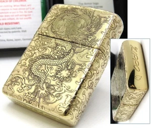Dragon 5 Sided Arabesque Armor Solid Brass Zippo Oil Lighter 2024 MIB - Picture 1 of 12