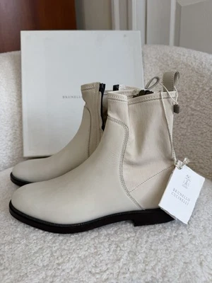 NUEVO CON ETIQUETAS Brunello Cucinelli - Botines Mujer Crudo Talla 37 Foto 1 de 4
