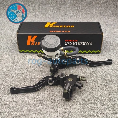 2pcs Brake Clutch Levers Master Cylinder Reservoir For Yamaha YZF R1 R6 YZF600R Foto 1 de 4