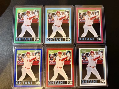 Shohei Ohtani Rainbow Parallels Ultra Rare Set 2019 Panini Chronicles - Classics - Image 1 of 4