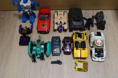 11X Transformers Gobots Convertors BEATER Lot G1 Blitzwing Fairlady Topspin - Image 1 of 4