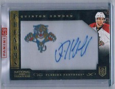 2013-14 PANINI NATIONAL TREASURES PHENOMS LOGO AUTO QUINTON HOWDEN ROOKIE AUTO