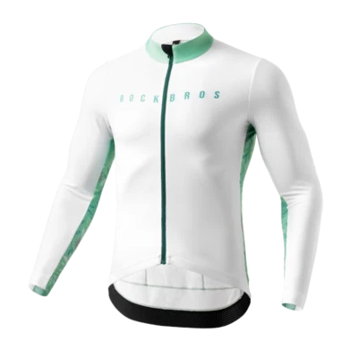 ROCKBROS Otoño Invierno Bicicleta Jersey Hombres Mujeres Mantener Cálido Polar Ciclismo Ropa Foto 1 de 4