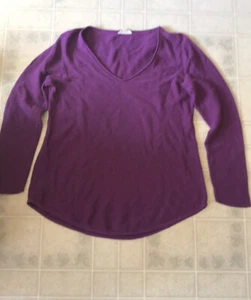 Eileen Fisher Women's 100% Organic Cotton Tunic Sweater Size Small Purple - Picture 1 of 4