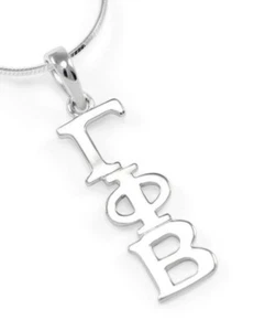 Gamma Phi Beta Sorority Sterling Silver Lavaliere Pendant, NEW!*** - Picture 1 of 2