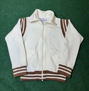 Vintage 70s Protour Triple Knit Kids 6/8 Full Zip Acrylic Track Sweatshirt - Picture 1 of 7