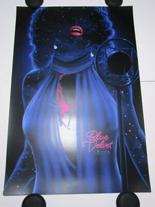 Blue Velvet Silver Foil Variant by Matt Tobin Ryan Screen Print, Mondo Artist - Picture 1 of 10