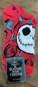 Disney's Nightmare Before Christmas Damen-Söckchen rot schwarz weiß 9-11 - Bild 1 von 4