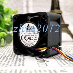1pc Delta TFA0412DN-A 4028 4CM 12V 1.05A Double Ball 4-wire Cooling Fan - Picture 1 of 3