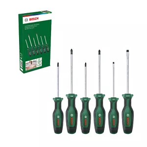 Bosch Screwdriver Set 6-Piece (PH,PZ,SL) S2 Steel; Softgrip; Magnetic Tip - Picture 1 of 5