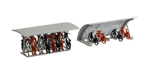 brandneu Faller Spur H0 1:87, 2 Fahrradständer mit Rädern, Artikel: 180584 - Bild 1 von 2