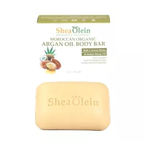 Moroccan Organic Argan Oil Shea Olein Natural Soap 5 oz Bar With Coconut Butter - Picture 1 of 4