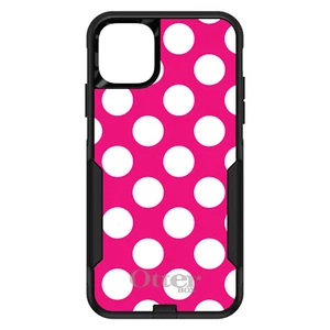 OtterBox Commuter for Apple iPhone (Pick Model) White & Hot Pink Polka Dots - Picture 1 of 23