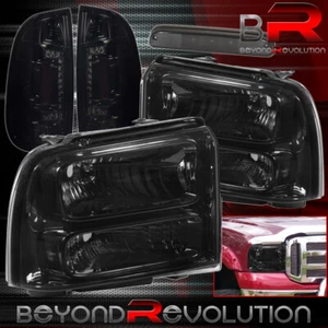For 05-07 Ford F350 Smoke Lenses Clear Signal Headlight Led C Streak Tail Lights - Picture 1 of 4