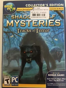 Shadow Wolf Mysteries TRACKS OF TERROR - PC Juego de Terror Edgar Allan Poe NUEVO - Imagen 1 de 3