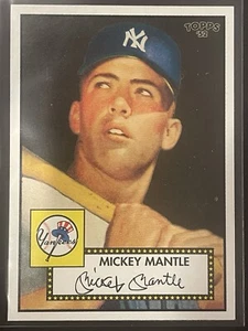 2006 Topps '52 Rookies #311 Mickey Mantle Black Background Short Print Yankees - Picture 1 of 2